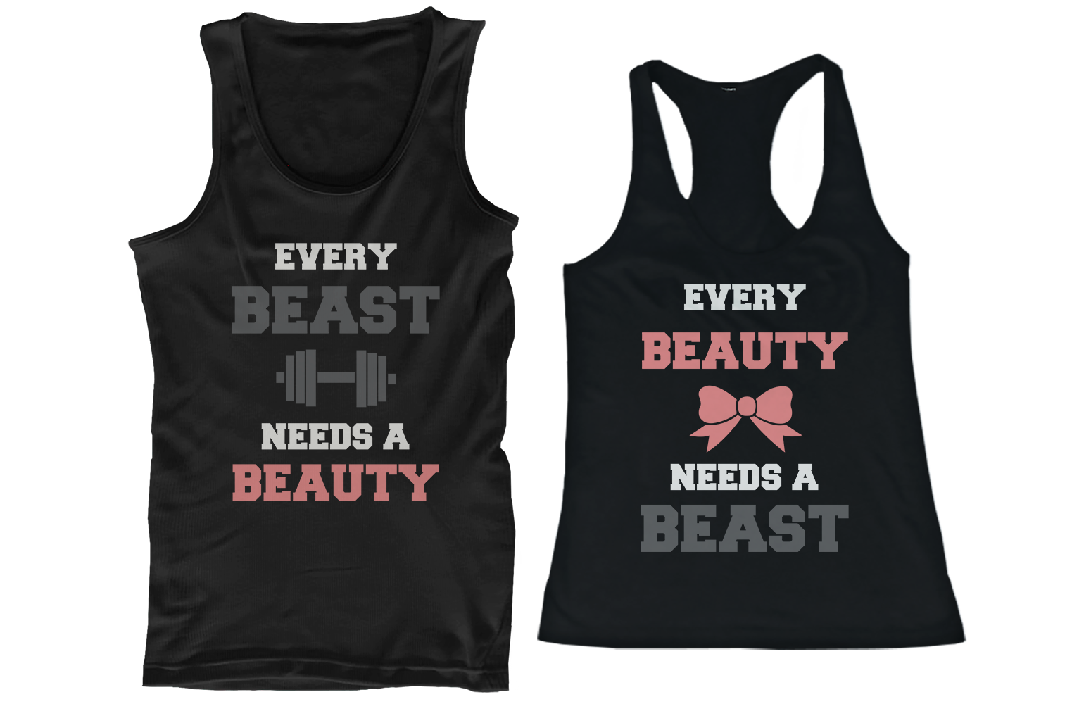 every beast and beauty need each other couple shirts