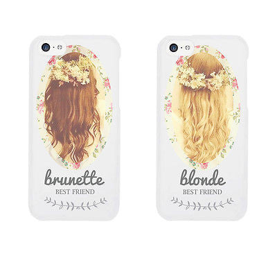 Floral Blonde Brunette Cute BFF Matching Phone Cases For Best Friends - 365 IN LOVE Floral Blonde Brunette Cute BFF Matching Phone Cases For Best Friends - 365 IN LOVE