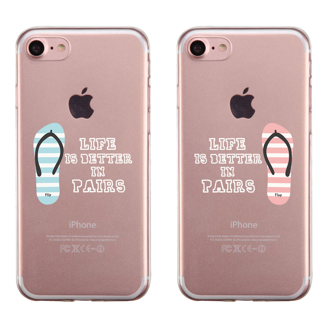 Flip Flop Friends Couple Matching Phone Cases Awesome Creative Gift