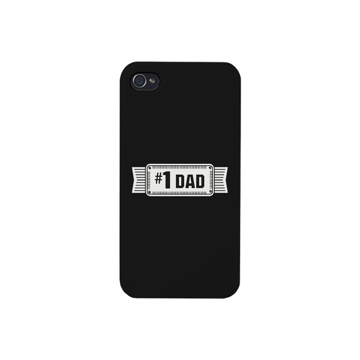 #1 Dad Black Phone Case - 365INLOVE