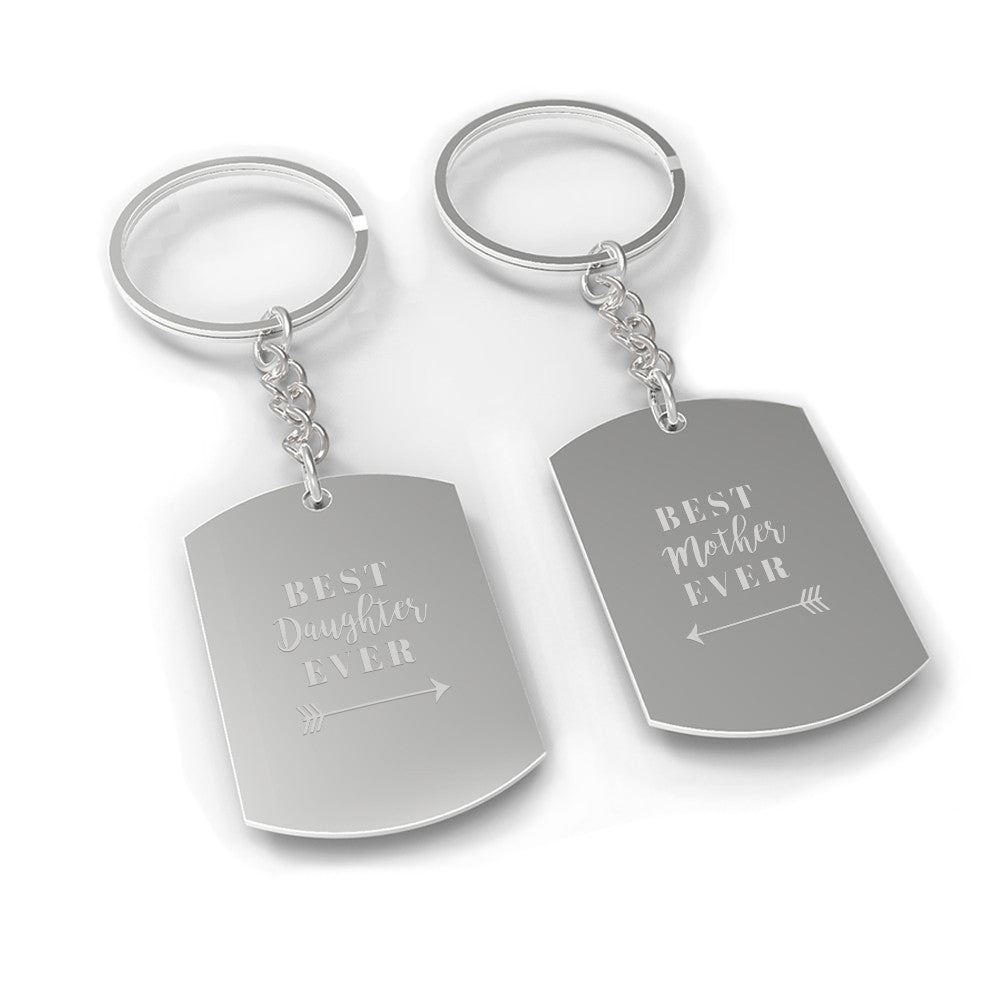Best Daughter & Mother Ever Couple Kaychain Mom Gift From Daughters - 365INLOVE