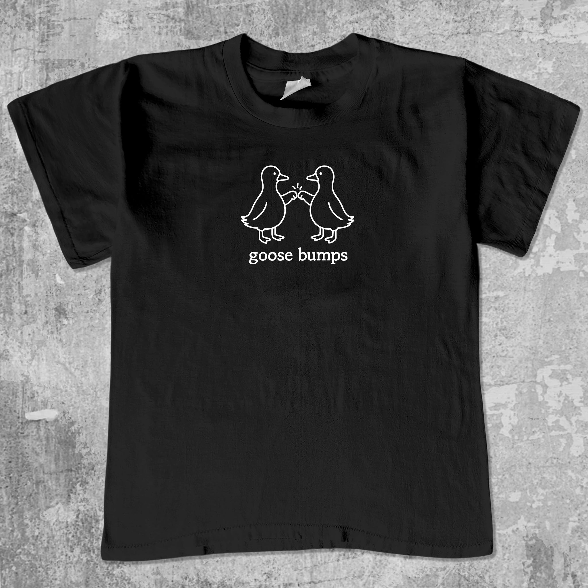 Goose Bumps Crew neck t-shirt 365 In Love Gifts for Friends and Family Goose Bumps 365 Printing INC Short Sleeve Tees Black 1