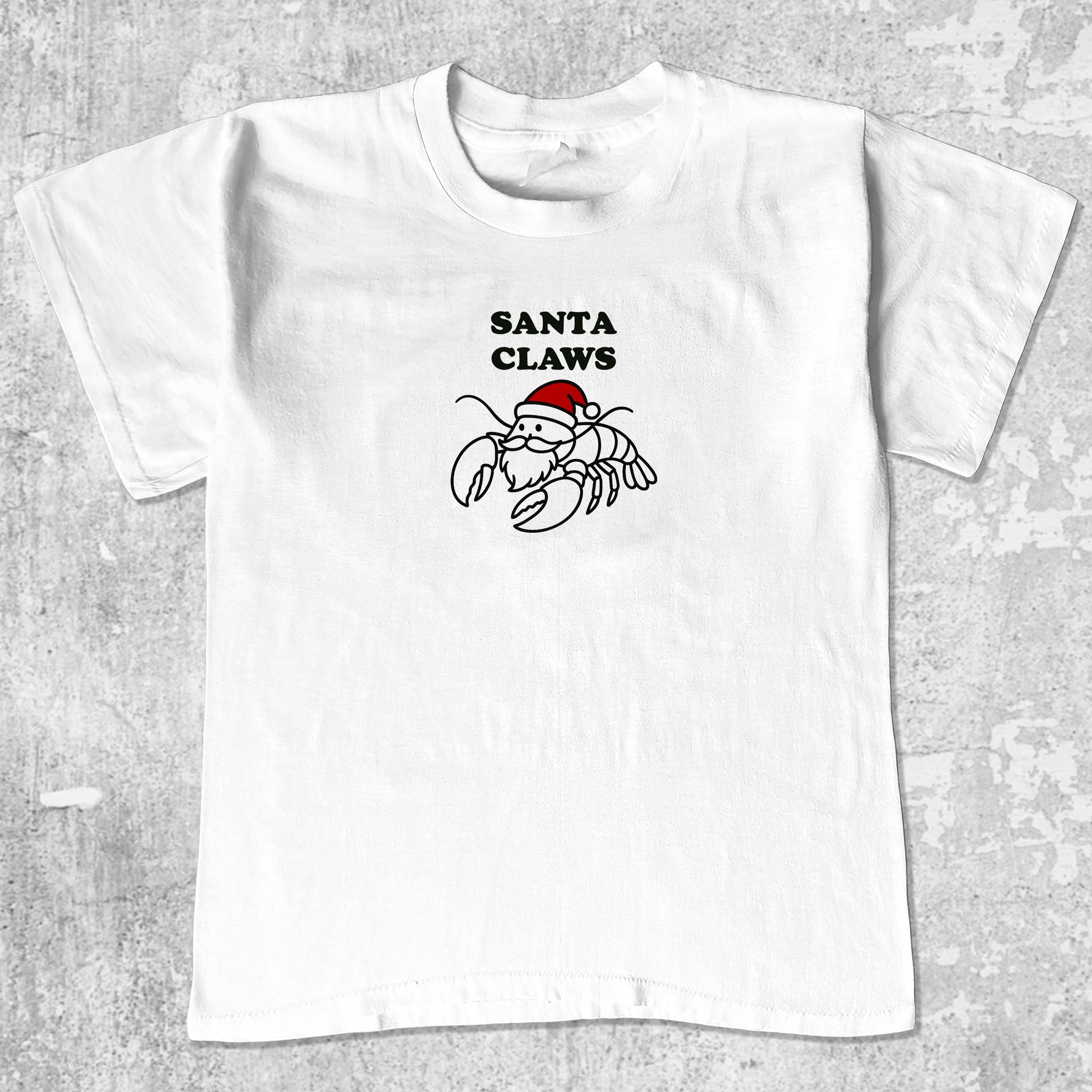 Santa Claws Christmas Crew neck t-shirt 365 In Love Gifts for Friends and Family Santa Claws Christmas 365 Printing INC Short Sleeve Tees White 1