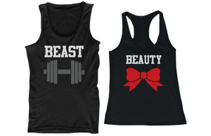workout couple shirts for fitness and gym