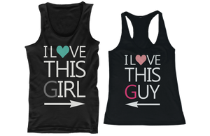 I love this girl and I love this guy couple shirts
