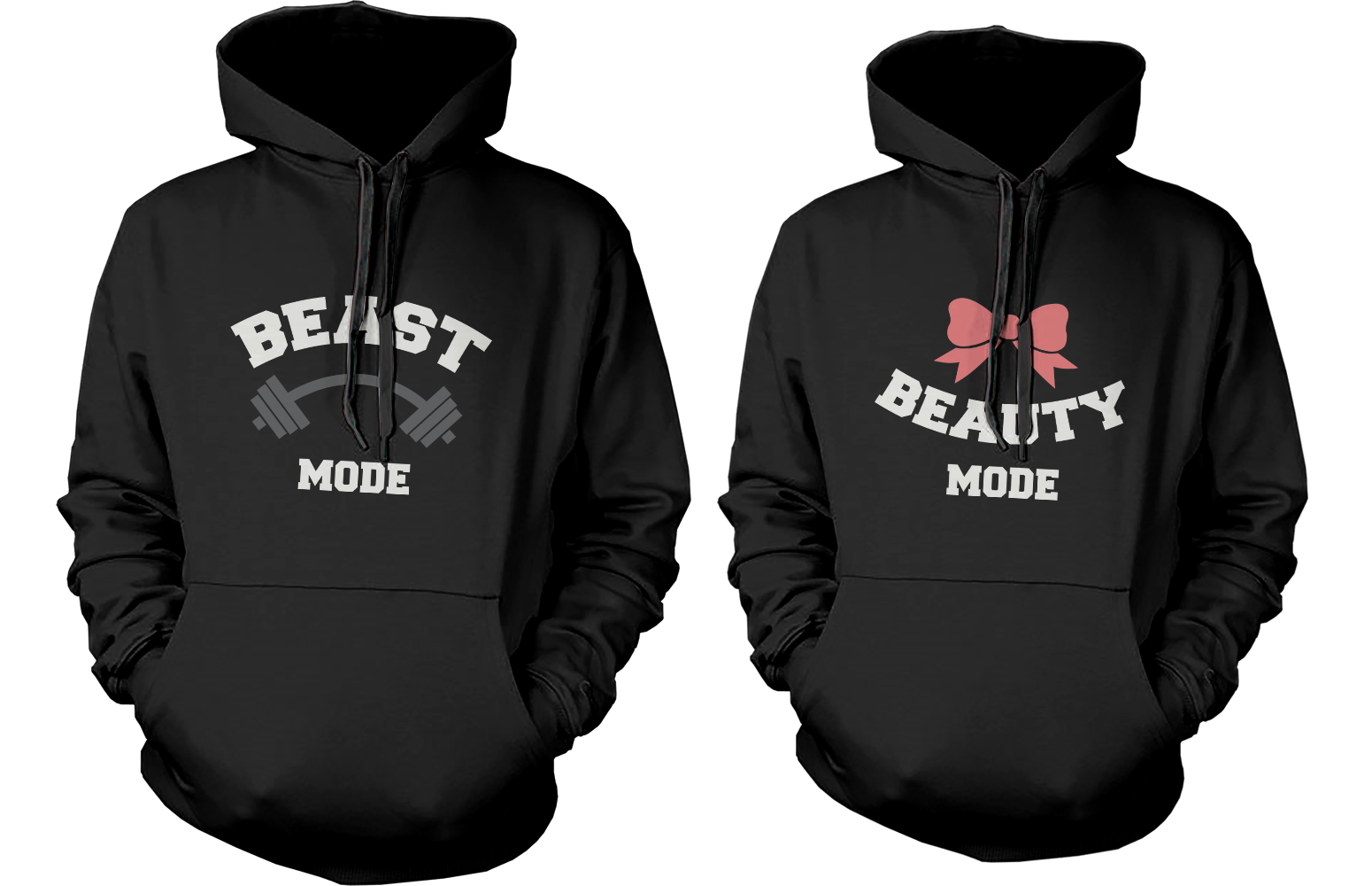 Beauty Mode and Beast Mode Couple Hoodies Cute Matching Outfit for Cou 365 IN LOVE Matching Gifts Ideas
