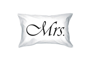 mr and mrs pillow cases couple