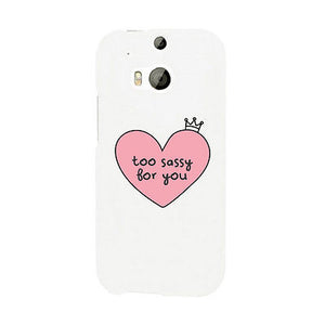 Too Sassy For You Funny Phone Case Cute Graphic Design Printed Phone Cover - 365INLOVE