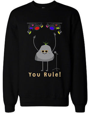 Funny Matching BFF Sweatshirts for Best Friends You Rock and Rule! - 365INLOVE