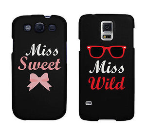 Miss Sweet And Wild Bow And Sunglasses Cute BFF Mathing Phone Cases - 365INLOVE