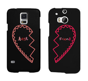 Best Friend Half Heart Matching Phonecases Cute BFF Phone Covers Gift - 365INLOVE