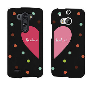 Besties Heart And Dots Pattern BFF Matching Phonecases Cute Phone cover - 365INLOVE