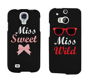 Miss Sweet And Wild Bow And Sunglasses Cute BFF Mathing Phone Cases - 365INLOVE