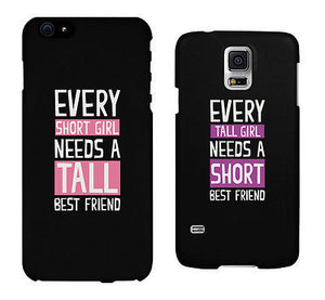 Short And Tall Cute BFF Mathing Phone Cases For Best Friends Gift - 365INLOVE