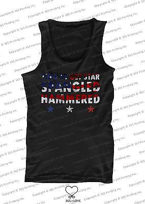 Men’s Red White and Blue Tank Tops - Time to get Star Spangled Hammered - 365INLOVE