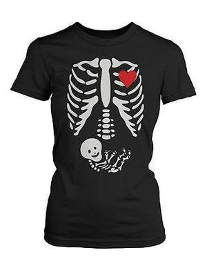 Funny Family Matching Shirts Daddy Mommy Baby X-Ray Halloween Shirt and Bodysuit - 365INLOVE