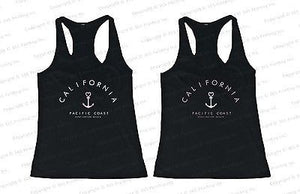 Best Friend Summer BFF Tank Tops California Pacific Coast Huntington Beach - 365INLOVE