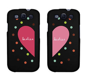 Besties Heart And Dots Pattern BFF Matching Phonecases Cute Phone cover - 365INLOVE