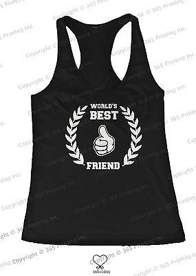 BFF Tank Tops World's Best Friend Matching Shirts for Best Friends - 365INLOVE
