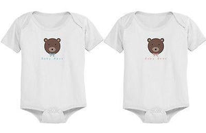 Cute Baby Boy Bear and Baby Girl Bear Snap-on Bodysuits - 365INLOVE