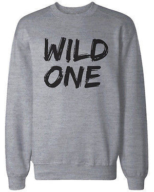 Mild One and Wild One BFF Matching Grey Sweatshirts for Best Friends - 365INLOVE