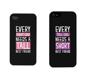 Short And Tall Cute BFF Mathing Phone Cases For Best Friends Gift - 365INLOVE