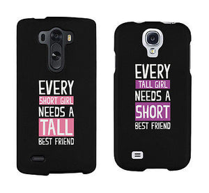 Short And Tall Cute BFF Mathing Phone Cases For Best Friends Gift - 365INLOVE