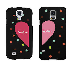 Besties Heart And Dots Pattern BFF Matching Phonecases Cute Phone cover - 365INLOVE