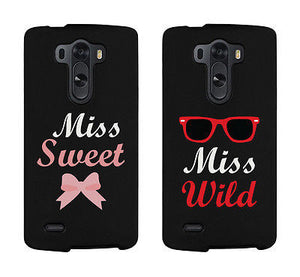 Miss Sweet And Wild Bow And Sunglasses Cute BFF Mathing Phone Cases - 365INLOVE