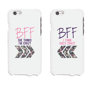 BFF Floral Arrow Cute BFF Mathing Phone Cases For Best Friends Gift - 365INLOVE