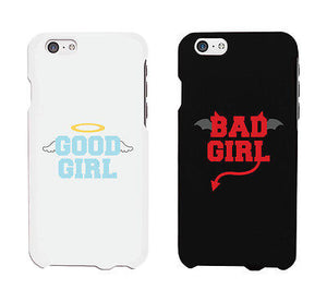 Bad Girl Good Girl White And Black Cute BFF Mathing Phone Cases Gift - 365INLOVE