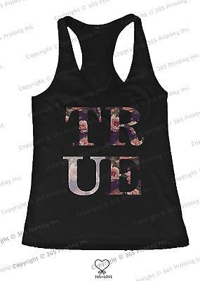 BFF Tank Tops True Friend Floral Print Matching Shirts for Best Friends - 365INLOVE