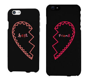 Best Friend Half Heart Matching Phonecases Cute BFF Phone Covers Gift - 365INLOVE