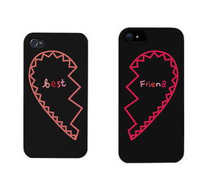 Best Friend Half Heart Matching Phonecases Cute BFF Phone Covers Gift - 365INLOVE