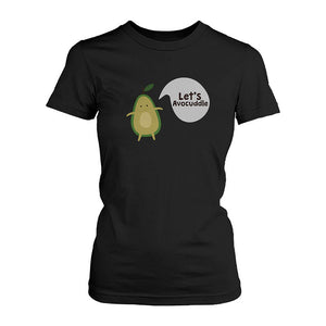 Let's Avocuddle Cute Couple Shirts Matching Avocado Black Tshirts Set Funny Tees - 365INLOVE