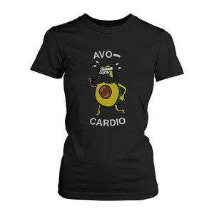 Avocardio Funny Women's Shirt Cute Work Out Tee Cardio Short Sleeve T-shirt - 365INLOVE