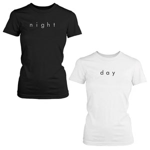 Night n Day Cute BFF Shirts Trendy Best Friends Black n White Matching Tees - 365INLOVE