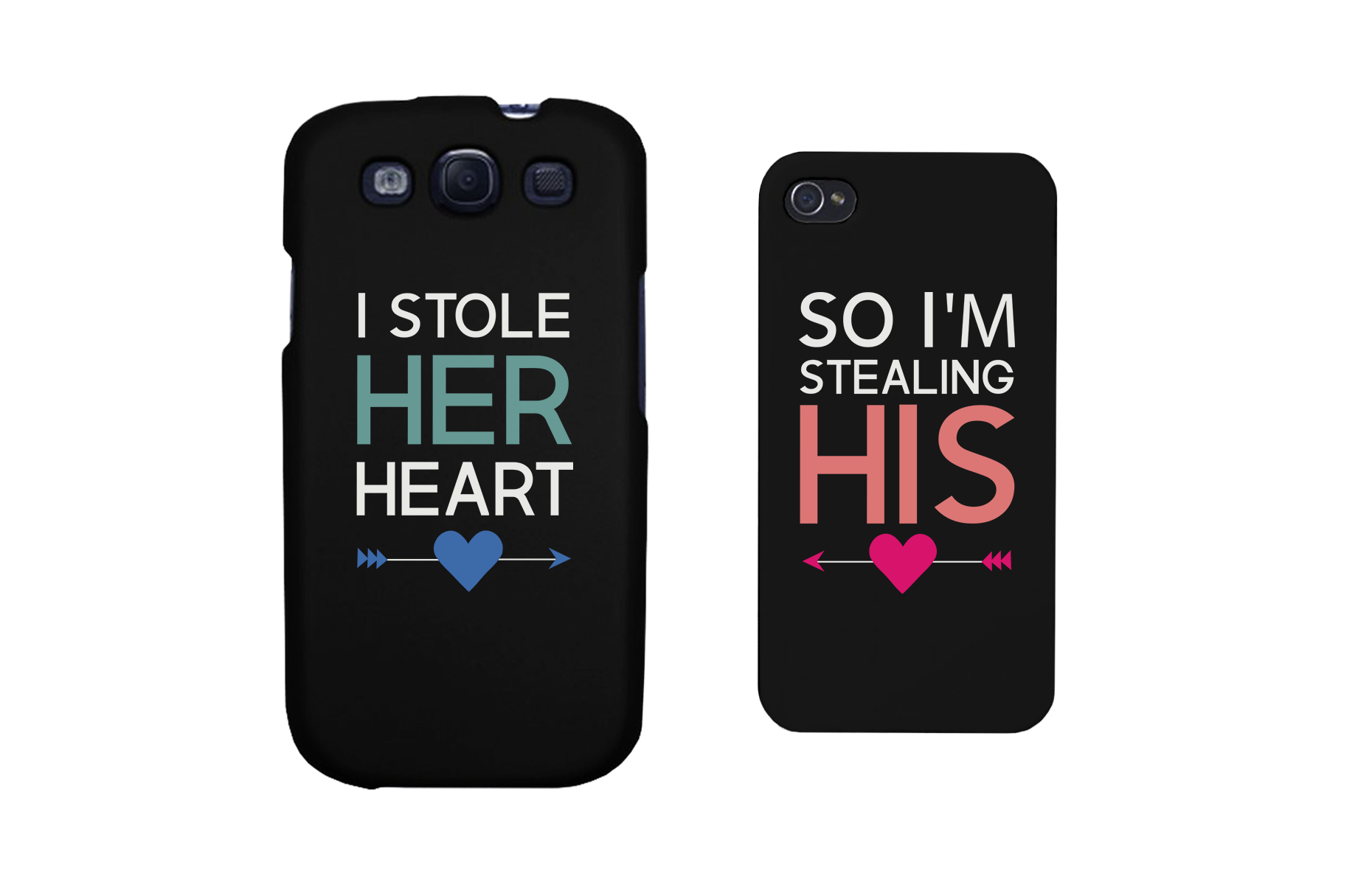 I Store Her Heart, So I'm Stealing His Cute Couple Matching Phone Cases - 365INLOVE