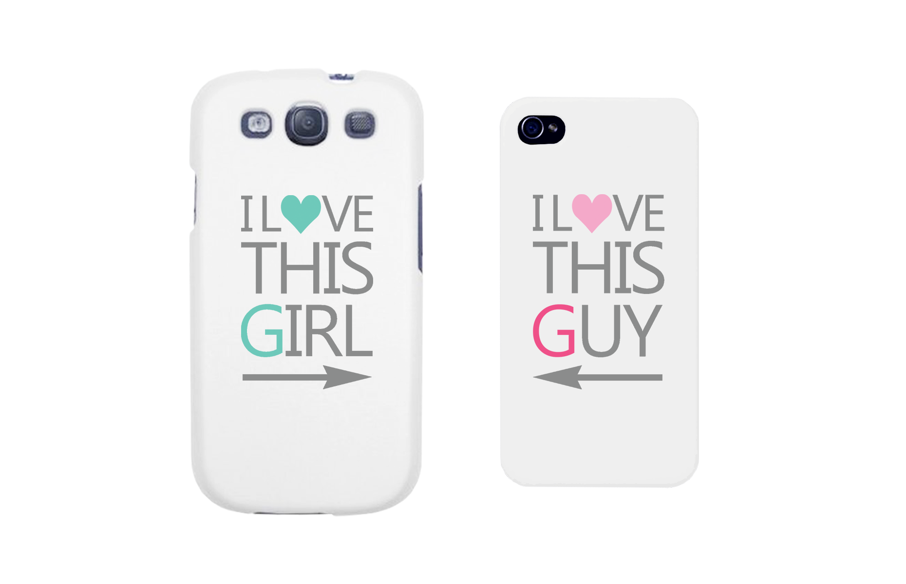 i love this guy and girl couple phone cases