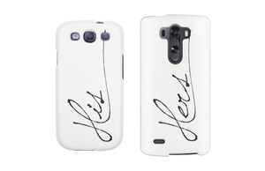 classy white his and hers iphone 6 cases