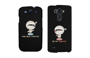 Forever Always Mummies Black Matching Couple Phone Cases Halloween Gifts - 365INLOVE