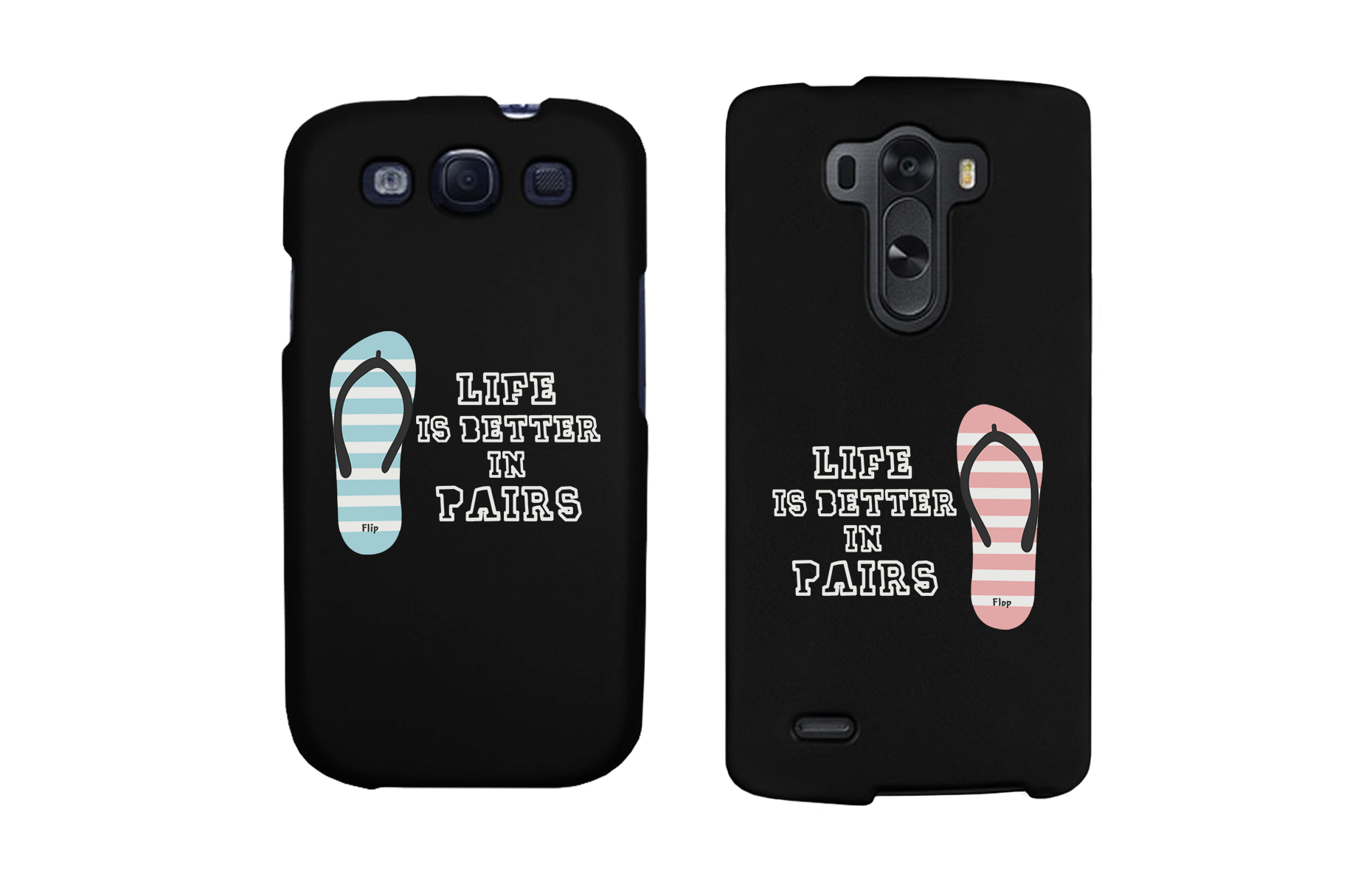 Life Is Better In Pairs Matching Couple Phone Cases Cute Phone Covers - 365INLOVE