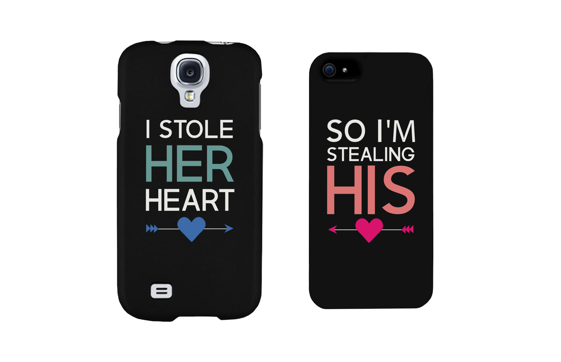 I Store Her Heart, So I'm Stealing His Cute Couple Matching Phone Cases - 365INLOVE