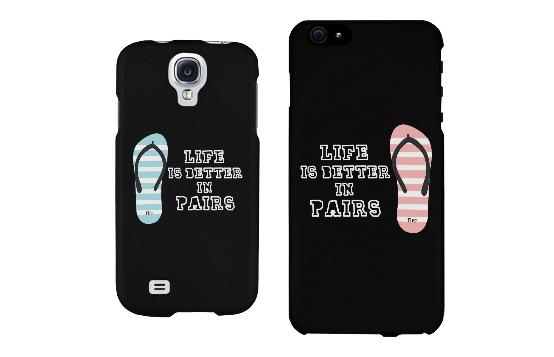 Life Is Better In Pairs Matching Couple Phone Cases Cute Phone Covers - 365INLOVE