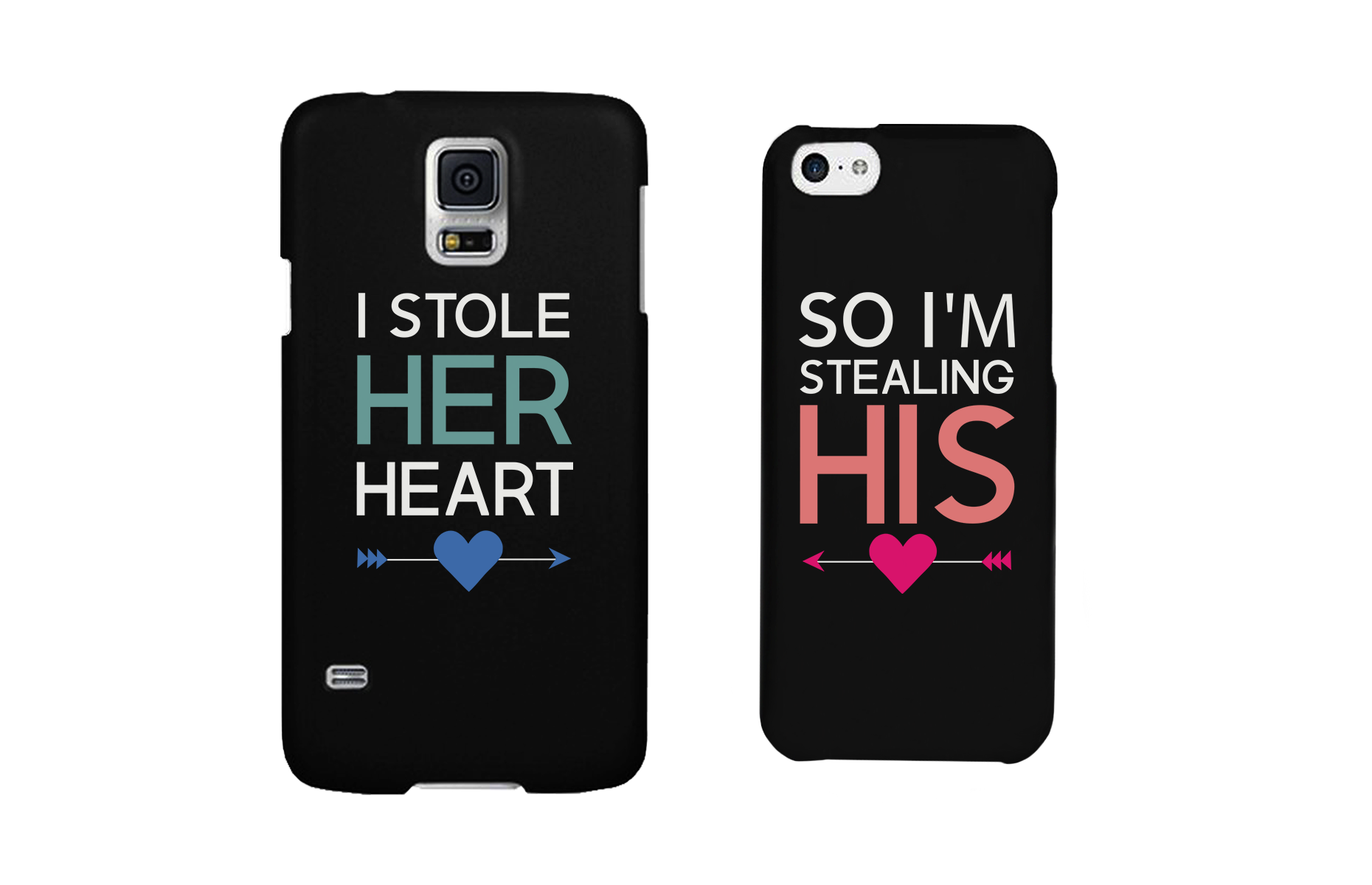 I Store Her Heart, So I'm Stealing His Cute Couple Matching Phone Cases - 365INLOVE