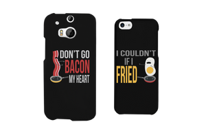 Don't Go Bacon My Heart I Couldn't If I Fried Matching Couple Phone Cases - 365INLOVE