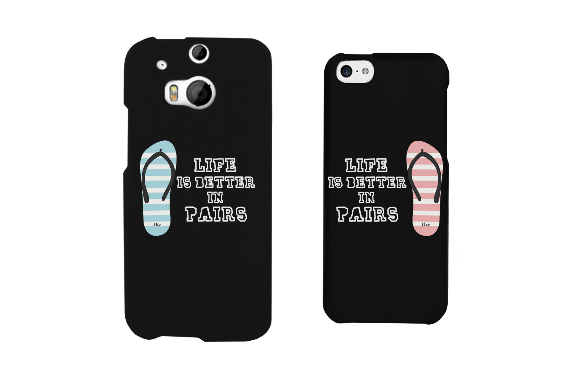 Life Is Better In Pairs Matching Couple Phone Cases Cute Phone Covers - 365INLOVE