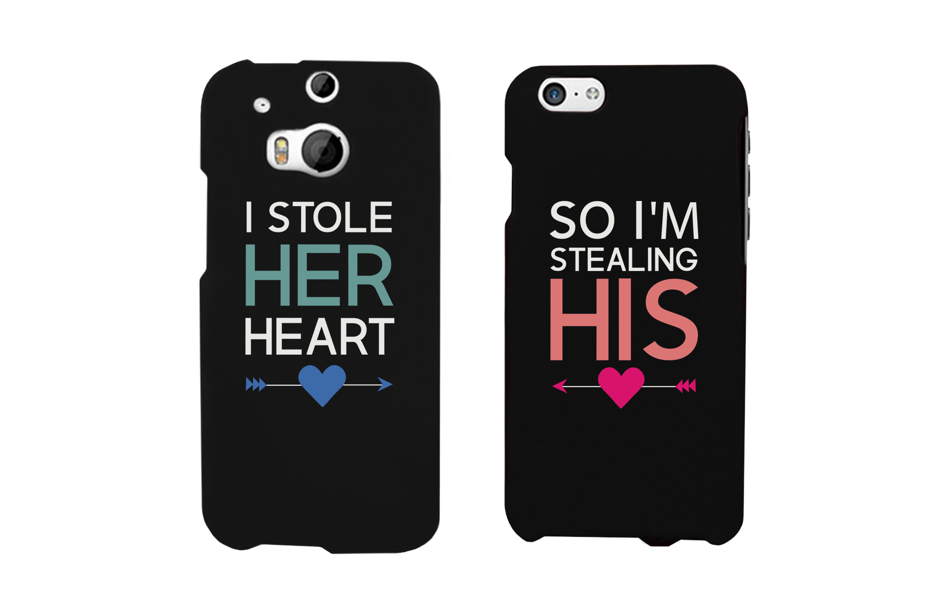 I Store Her Heart, So I'm Stealing His Cute Couple Matching Phone Cases - 365INLOVE