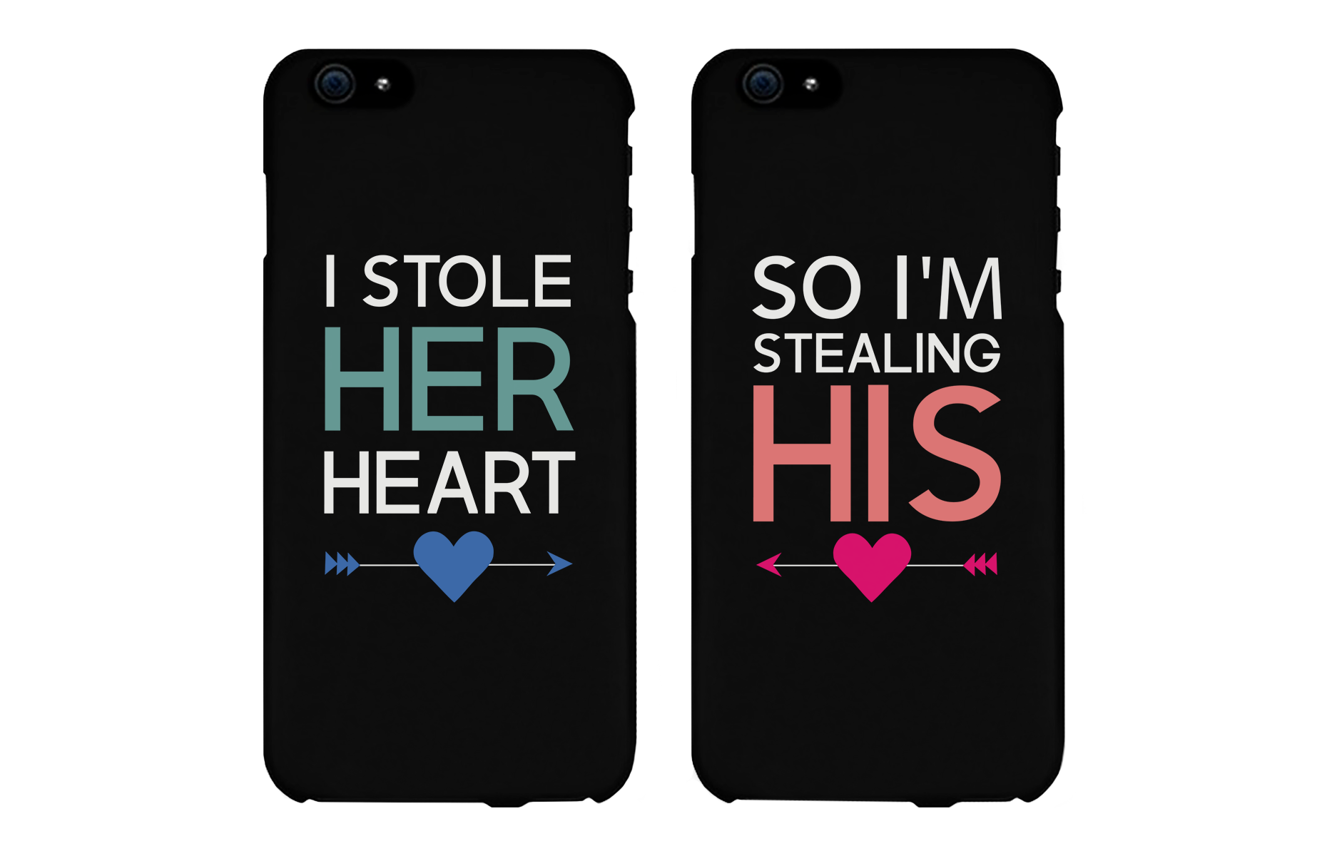 I Store Her Heart, So I'm Stealing His Cute Couple Matching Phone Cases - 365INLOVE