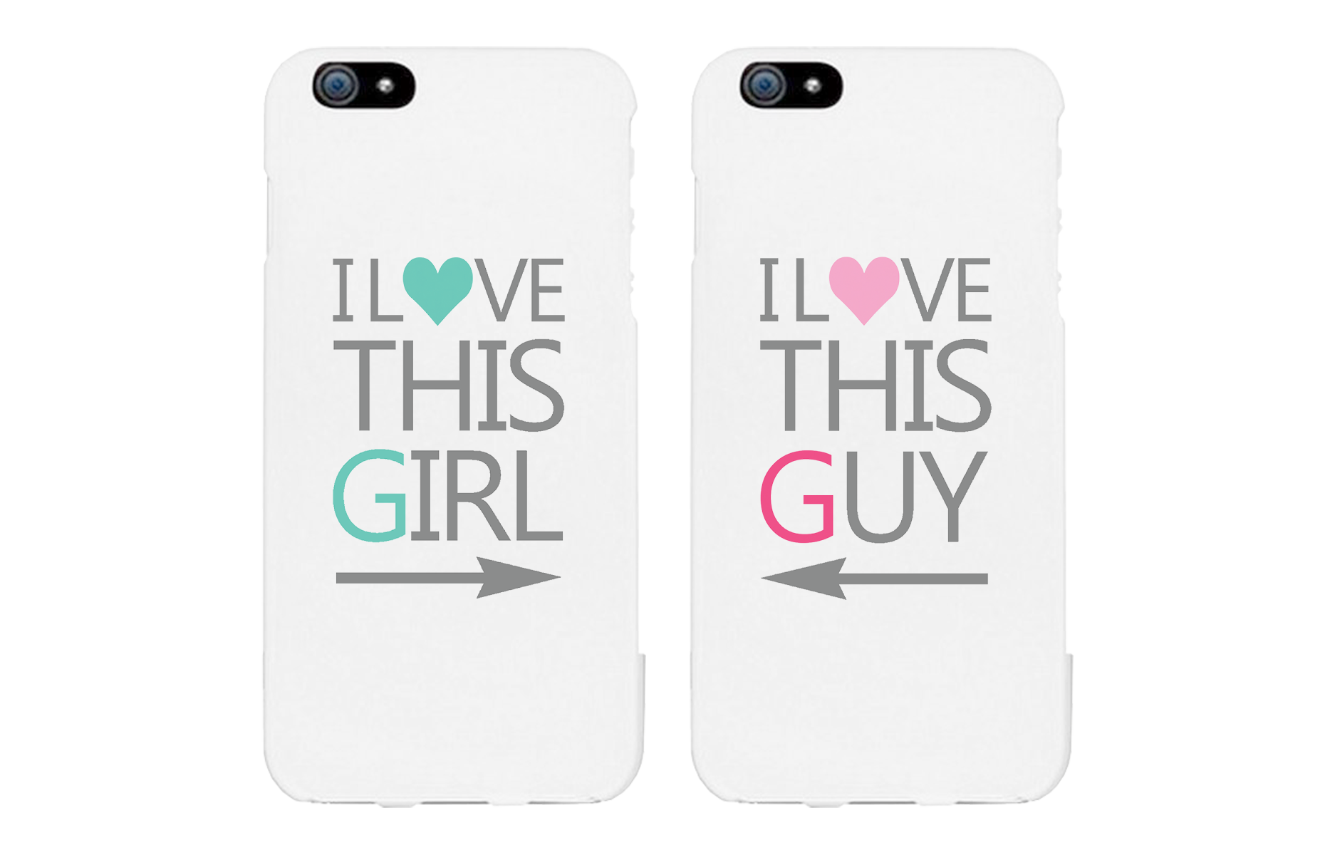 I Love This Girl and Guy Matching Couple Phone Cases Valentine's Day Gifts - 365INLOVE